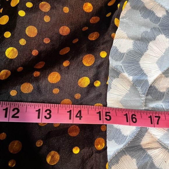 Vintage Rare Silk Black Gold Polka  agnes b. Tunic Blouse Dress Size 2 France - Picture 9 of 12